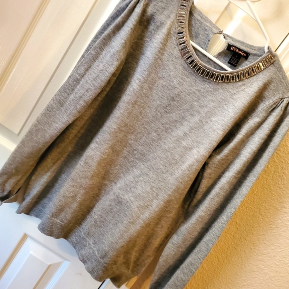 NWOT By Design Embellished Sweater - Picture 1 of 7